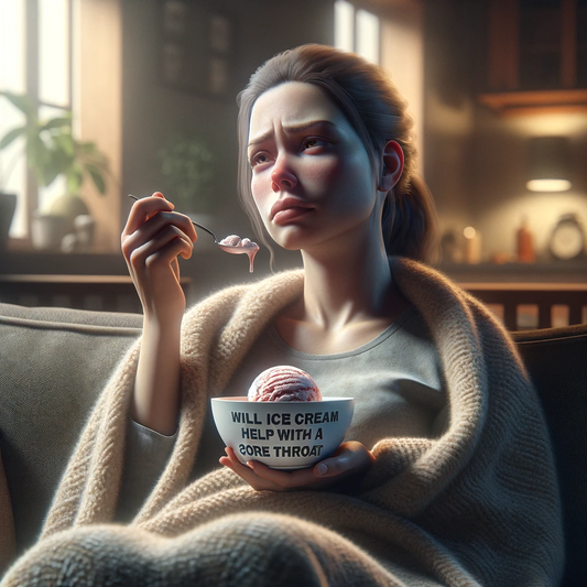 Will ice cream help a sore throat?